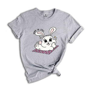 Born To Chill Rabbit Shirt, Baby Bunny Easter T-shirt, Cute Bunny Shirt, Rabbit Lover Gift, Cute Easter Tee, Bunny Lover Gif