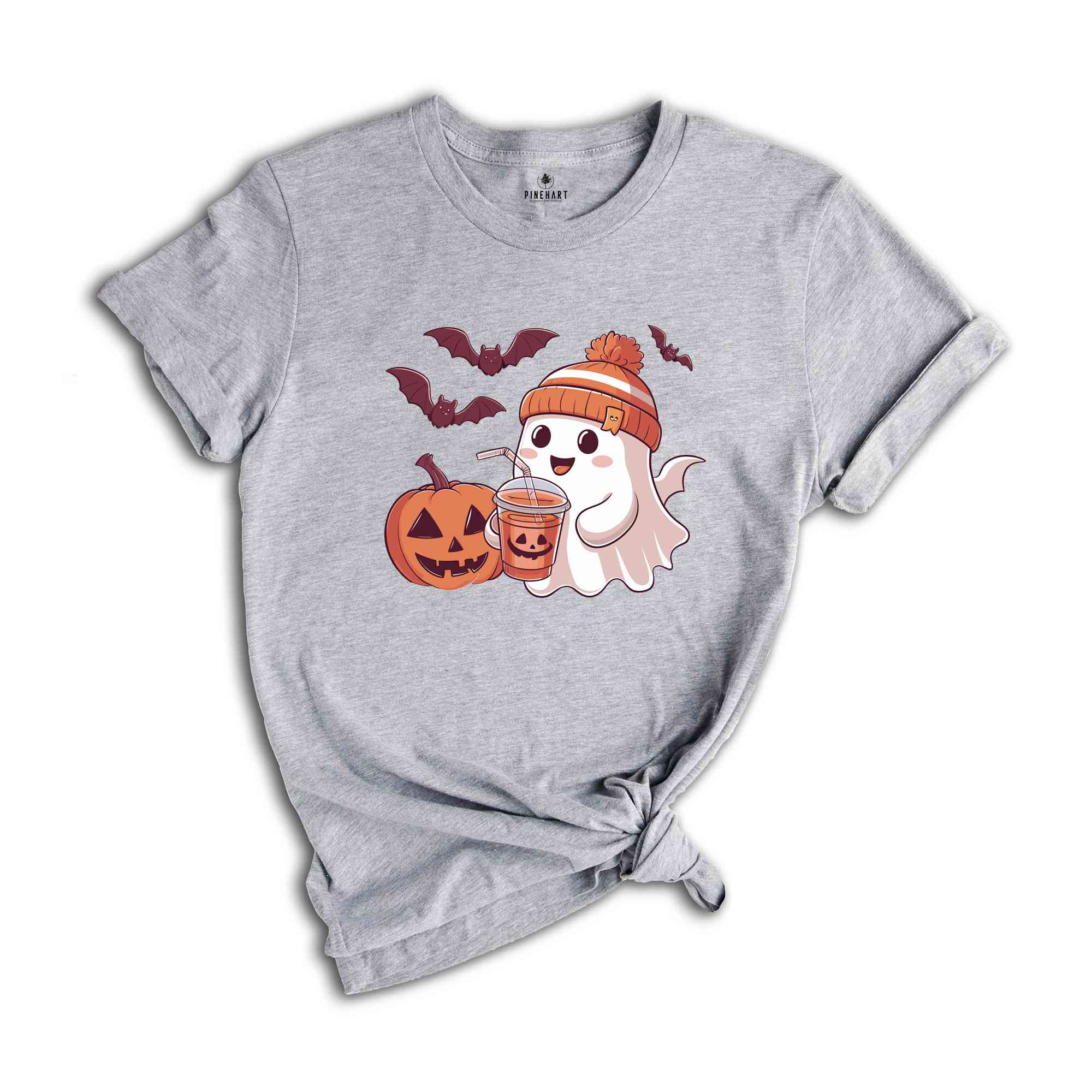 Cute Ghost Halloween Shirt, Fall Coffee Shirt, Mom Shirt, Little Ghost Juice Shirt, Ghost coffee Shirt, Cute Ghost Drinking Shirt