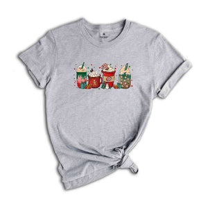 Christmas Coffee Mugs Shirt, Christmas Coffee Shirt, Christmas Tree Shirt, Santa Shirt, Christmas Crewneck, Holiday Shirt