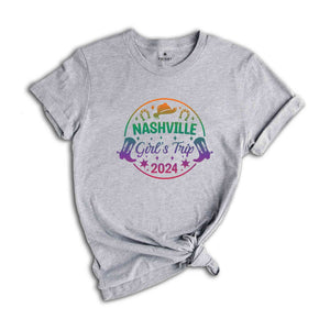 Girls Trip 2024 Nashville Shirt,Nashville Guitar Shirt,Tennessee Shirt,Nashville Girls Party Tee, Country Girl, Cowgirl Shirt