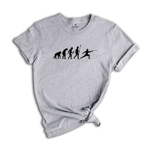 Fencing Evolution Shirt, Fencing Silhouette, Fencing Shirt, Fencing Lover Tee, Fencing Coach Gifts, Fencing Team T Shirt, T-Shirt for Fencer