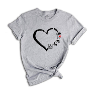 I Love Vision Therapy Shirt, Optometry Heart Shirt, Optician Gift, Vision Therapist T-Shirt, Ophthalmology Gift