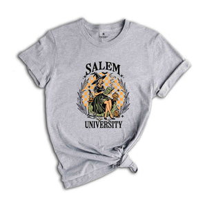 Salem University Shirt, Salem Witch T-Shirt, Halloween Shirt, Halloween Gift, Halloween Costume Tee, Spooky Season