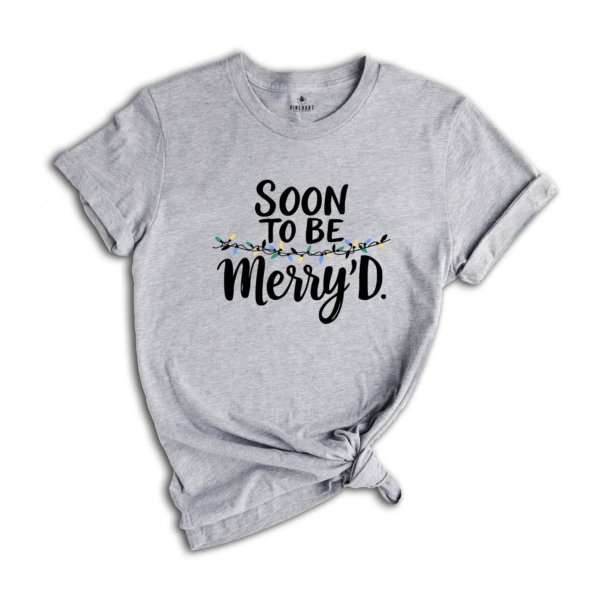 Soon To Be Merry'D Shirt, Christmas Couple Shirt, Funny Couple Shirt, Couple Pajamas, Shirt For Husband, Gift For Husband, Christmas Party