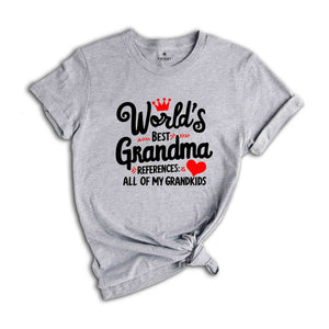 World's Best Grandma Shirt, According to My Grandkids T-Shirt, Mother's Day Gift for Grandma Tee, Gift For Grandma