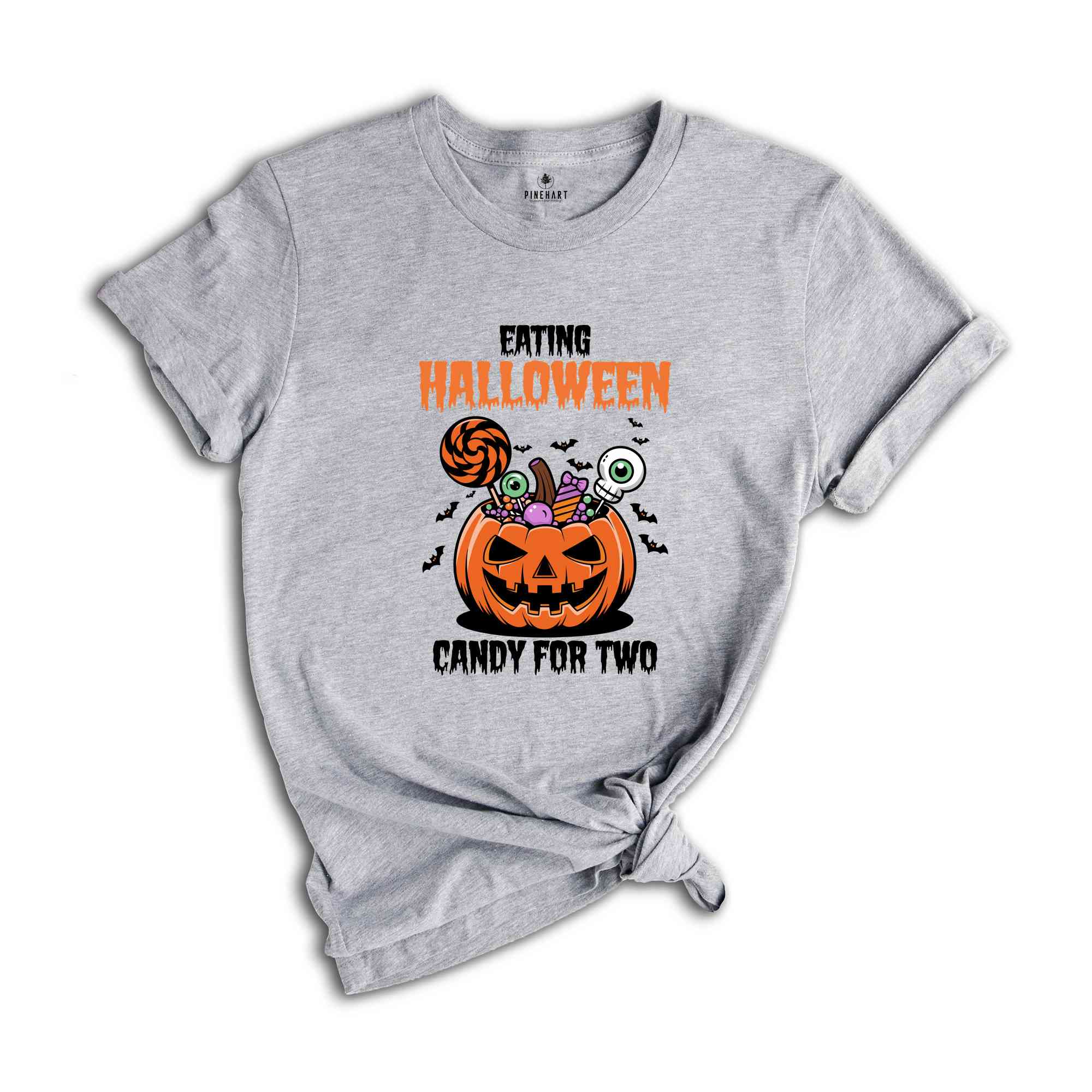 Eating Halloween Candy for Two Shirt, Halloween Shirt, Pregnancy Announcement Shirt, Baby Reveal Shirt, Halloween Pregnant Mom Tee