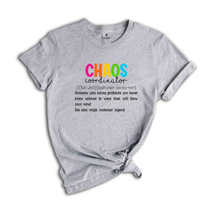 Chaos Coordinator Shirt, Back To School Shirt, Teacher Life Shirt, Teacher Gift, Teacher Appreciation, Teacher Life Shirt, Cute Teacher Tee