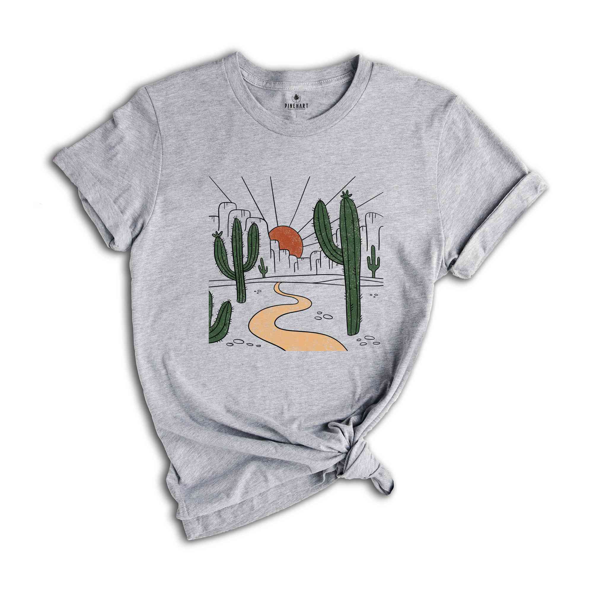 Desert Sunset T-Shirt, Desert Shirt, Cactus Tee, Country Desert Shirt, Adventure Lovers Apparel, Travel Tee