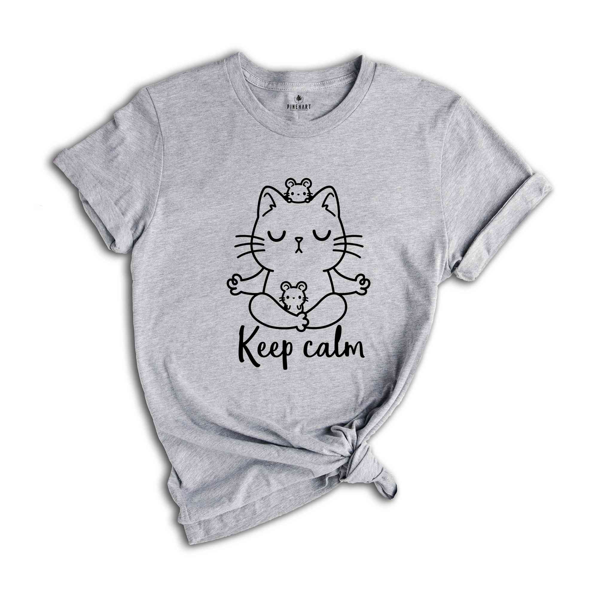 Cute Yoga Shirt, Retro Shirts for Women, Motivational Crewneck Sweatshirt, Funny Cat Yoga Shirt, Meditation Shirts for Women, Yoga Gifts