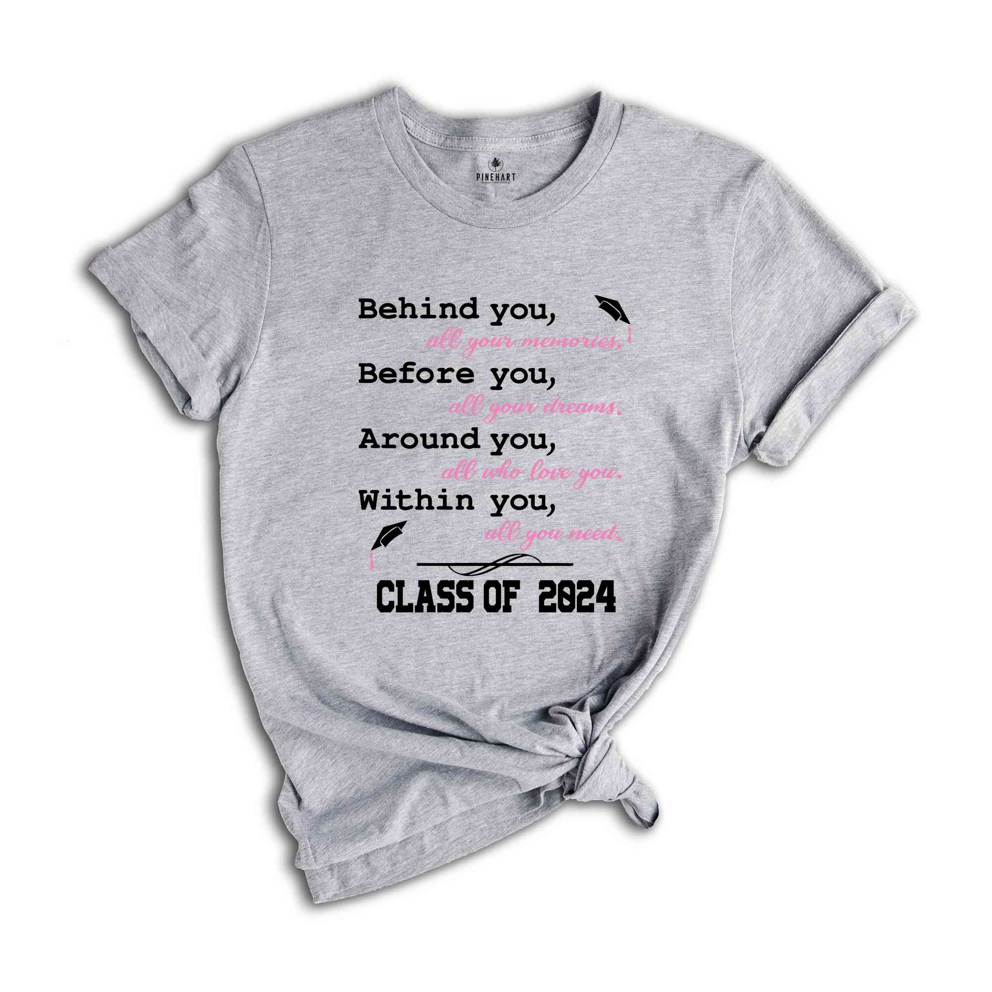 Graduation Saying Class of 2024, Senior 2024 Shirt, Class Of 2024 Shirt, Graduation T-Shirt, Graduation Party, Senior Squad