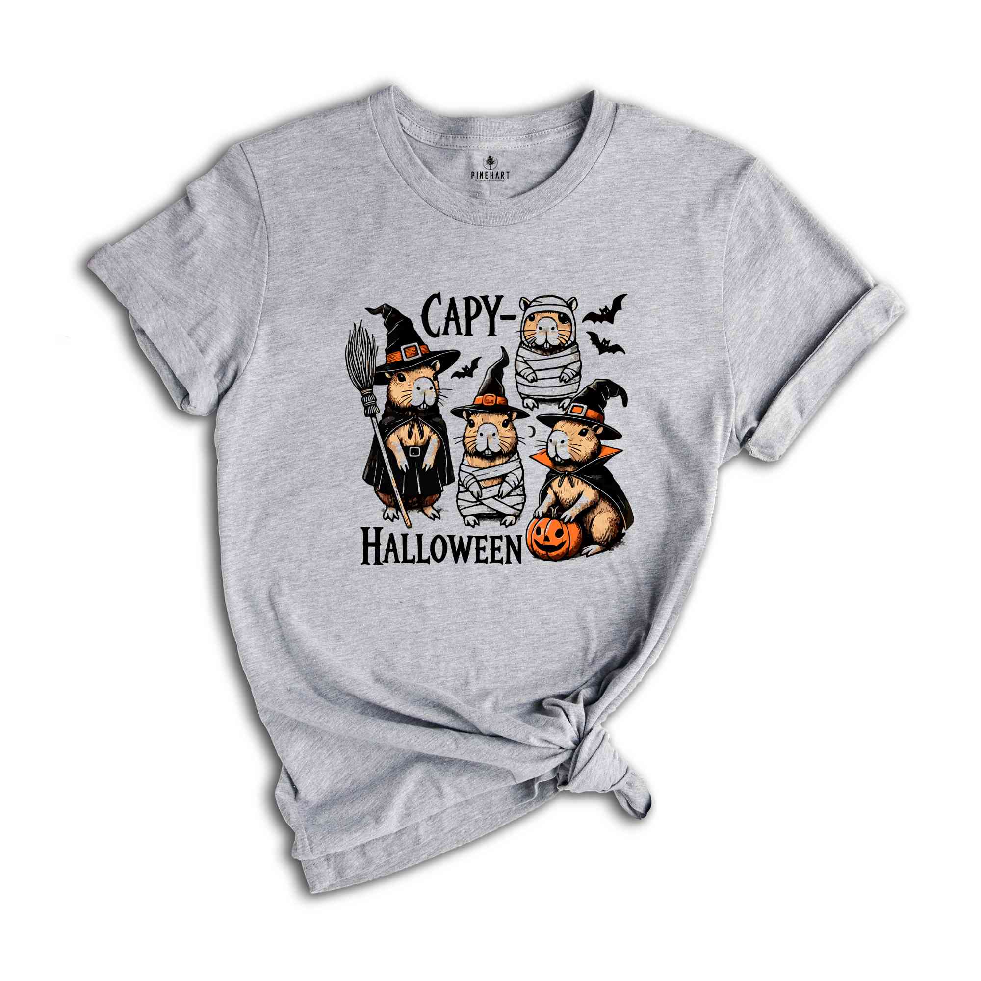 Capy Halloween Shirt, Capybara Halloween Shirt, Cute Halloween Shirt, Halloween Gift, Spooky Season Shirt, Witch Shirt, Halloween Crewneck