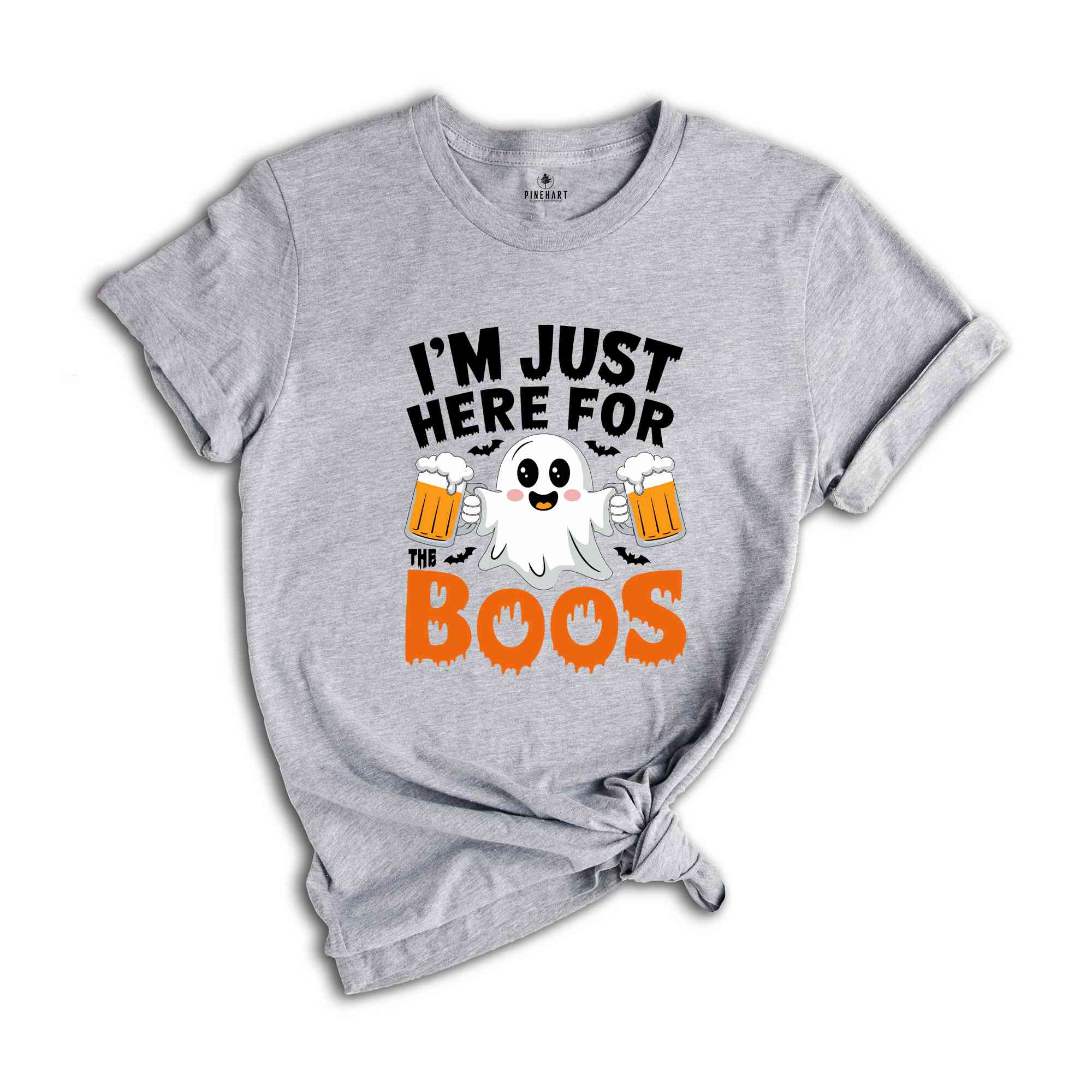 I'm Just Here for the Boos Shirt, Funny Halloween Ghost Shirt, Beer Lover Tee, Drinking Ghost, Halloween Party, Funny ghost Shirt