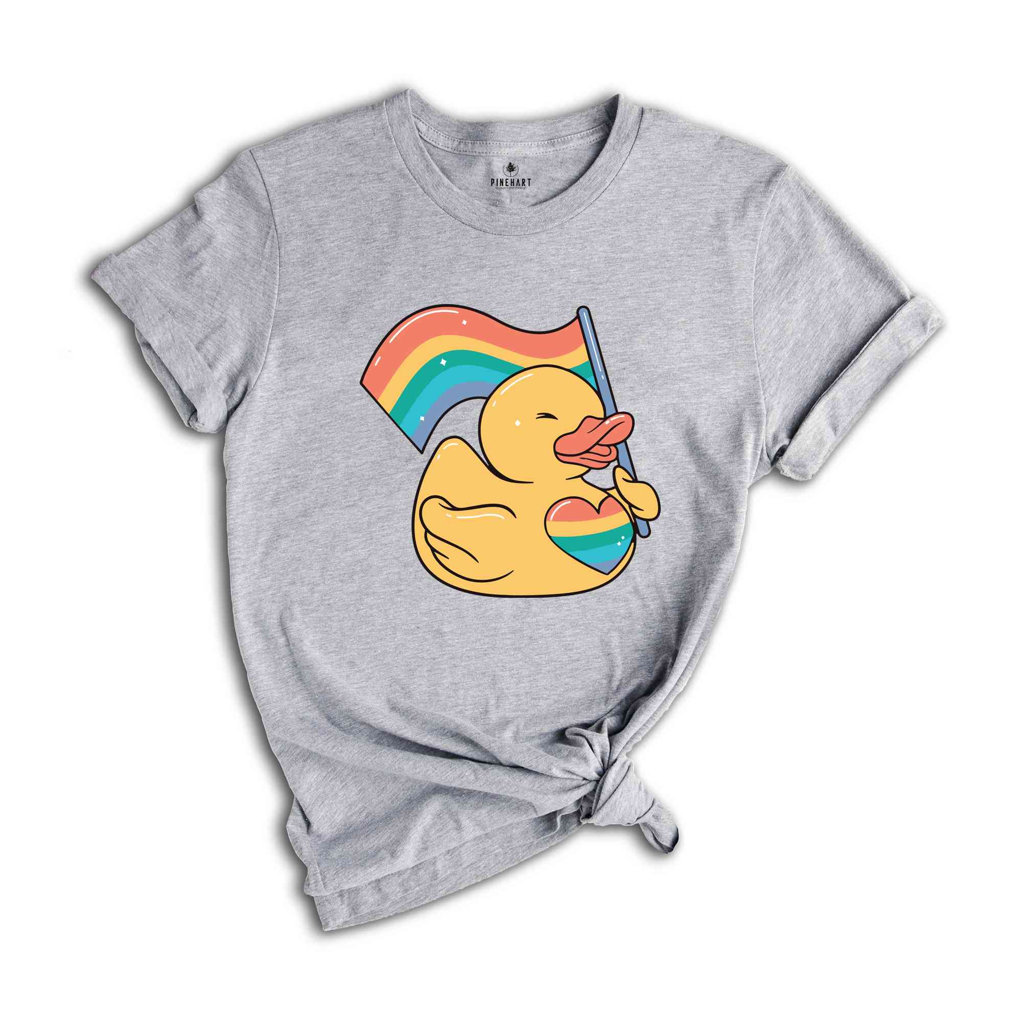 Cute Duck Shirt, Cute LGBT Shirt, LGBTQ Pride Shirt, Pride Ally Shirt, Pride Flag Shirt, Gay Shirt, Lesbian Shirt, Pride Shirt