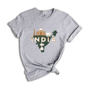 Retro India Shirt, India Travel Shirt, Country Travel Shirt, Shirt For Traveler, Travel Lover Gift, Travel Tee, Trip Shirt