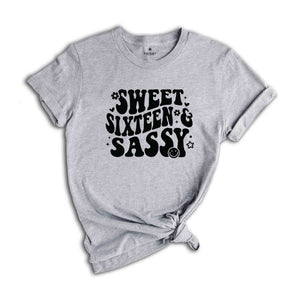 Sweet Sassy Sixteen Shirt, Birthday Girl Shirt, Cute Birthday Shirt, Tie Dye Shirt, Birthday Party Shirt Girl, Birthday Gift, Kids Tshirt