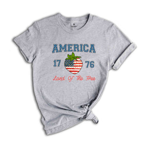 Land Of The Free Shirt, Usa Shirt, Memorial Day Shirt, Retro American Shirt, Independence Day, 4th Of July Tee, Retro Shirt, Patriotic Shirt