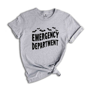 Emergency Department Halloween Shirt, ER Nurse Shirt, Emergency Medicine ER Tech ED Trauma Nurse Er Department Nurse Tshirt