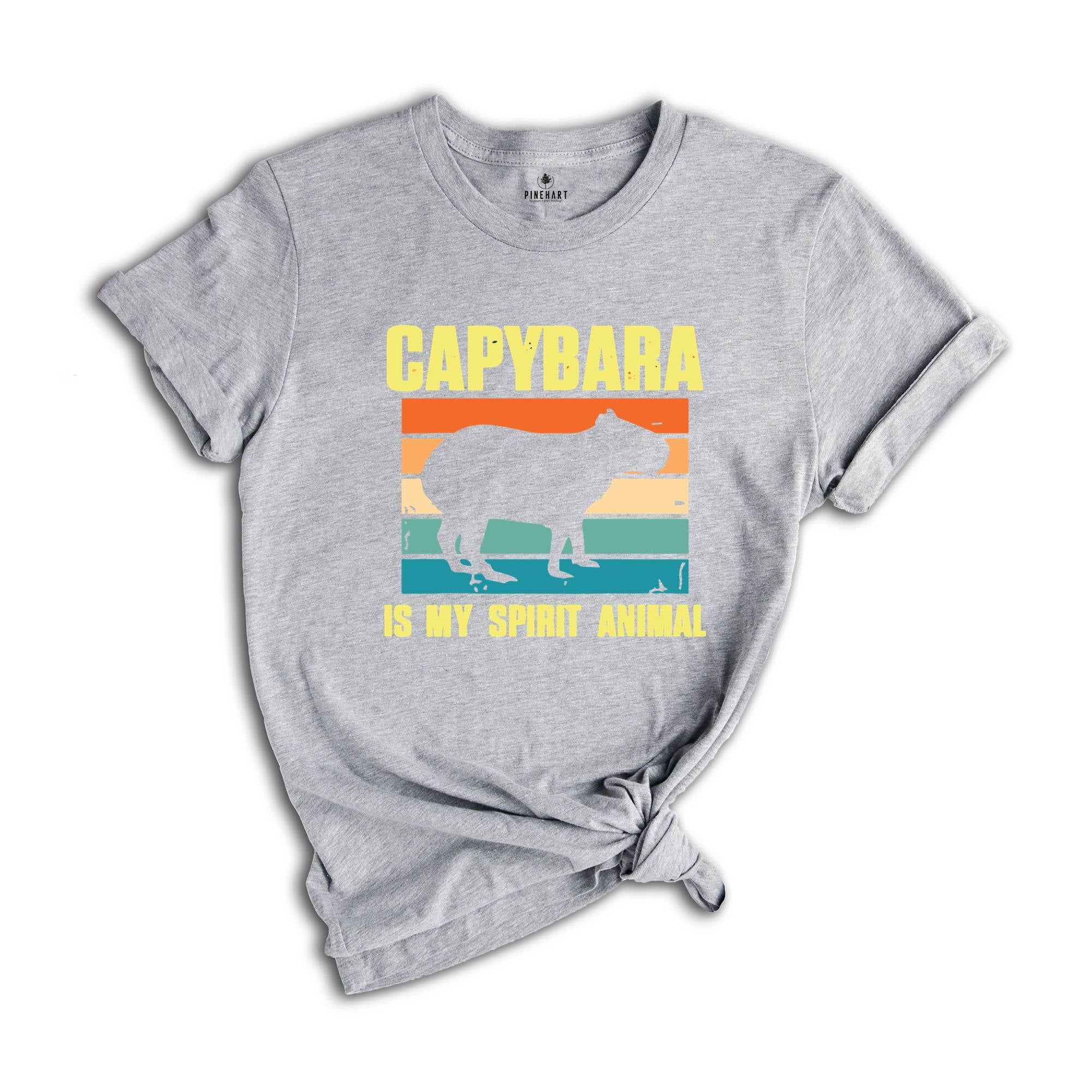 Capybara Is My Spirit Animal Shirt,Animal Lover Tee,Capybara Lover T-Shirt,Cute Animal Tshirt,Capybara Gift,Vintage Graphic Tee,Funny Quotes