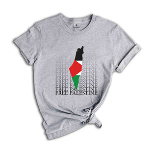 Free Palestine Tee, Free Free Palestine T-shirt, Viva Palestina Tee, Liva Palestina Tee, Save Gaza T-shirt