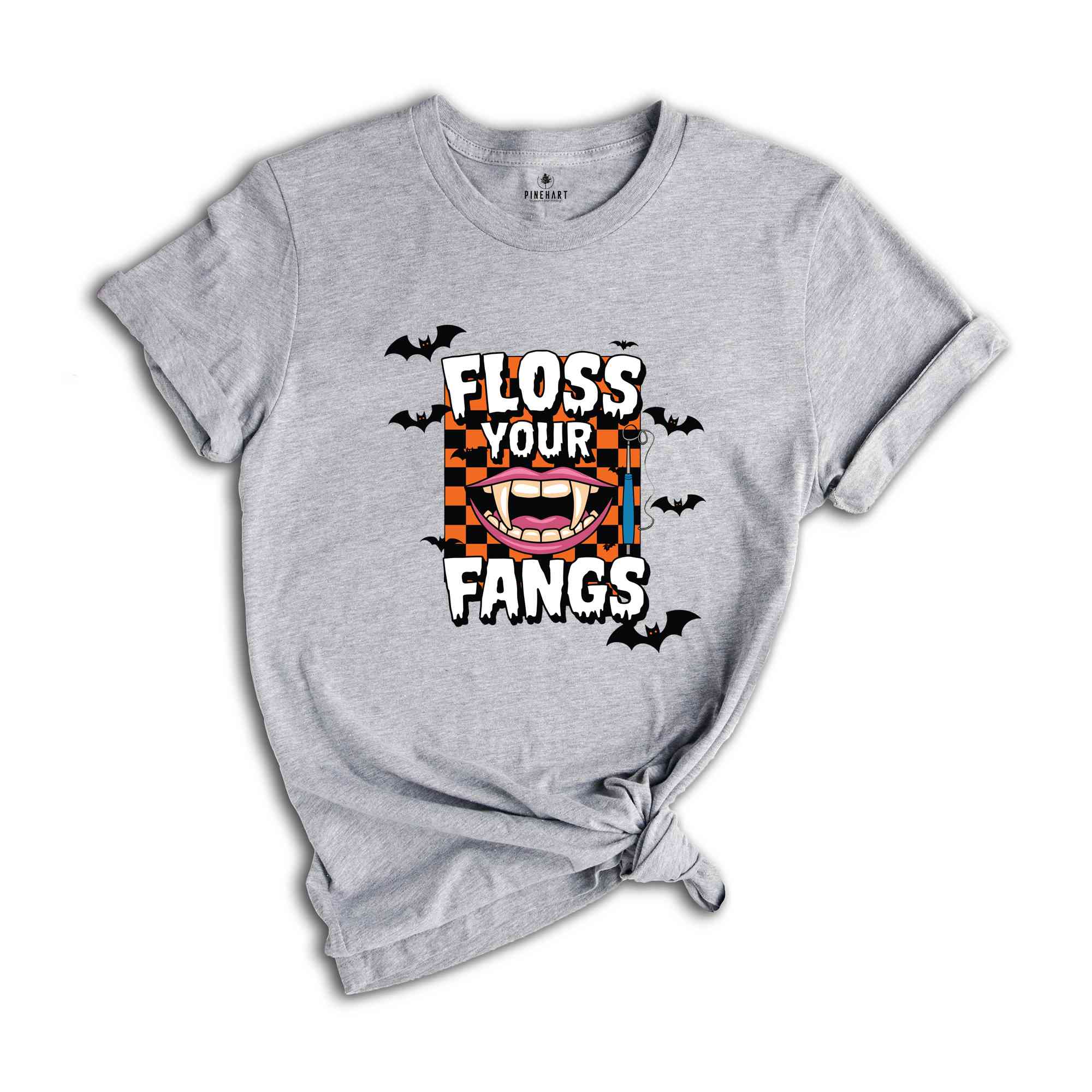 Floss Your Fangs T-Shirt, Dental Halloween Shirt, Funny Dental Shirt, Halloween Gifts For Dentists, Spooky Season Tee