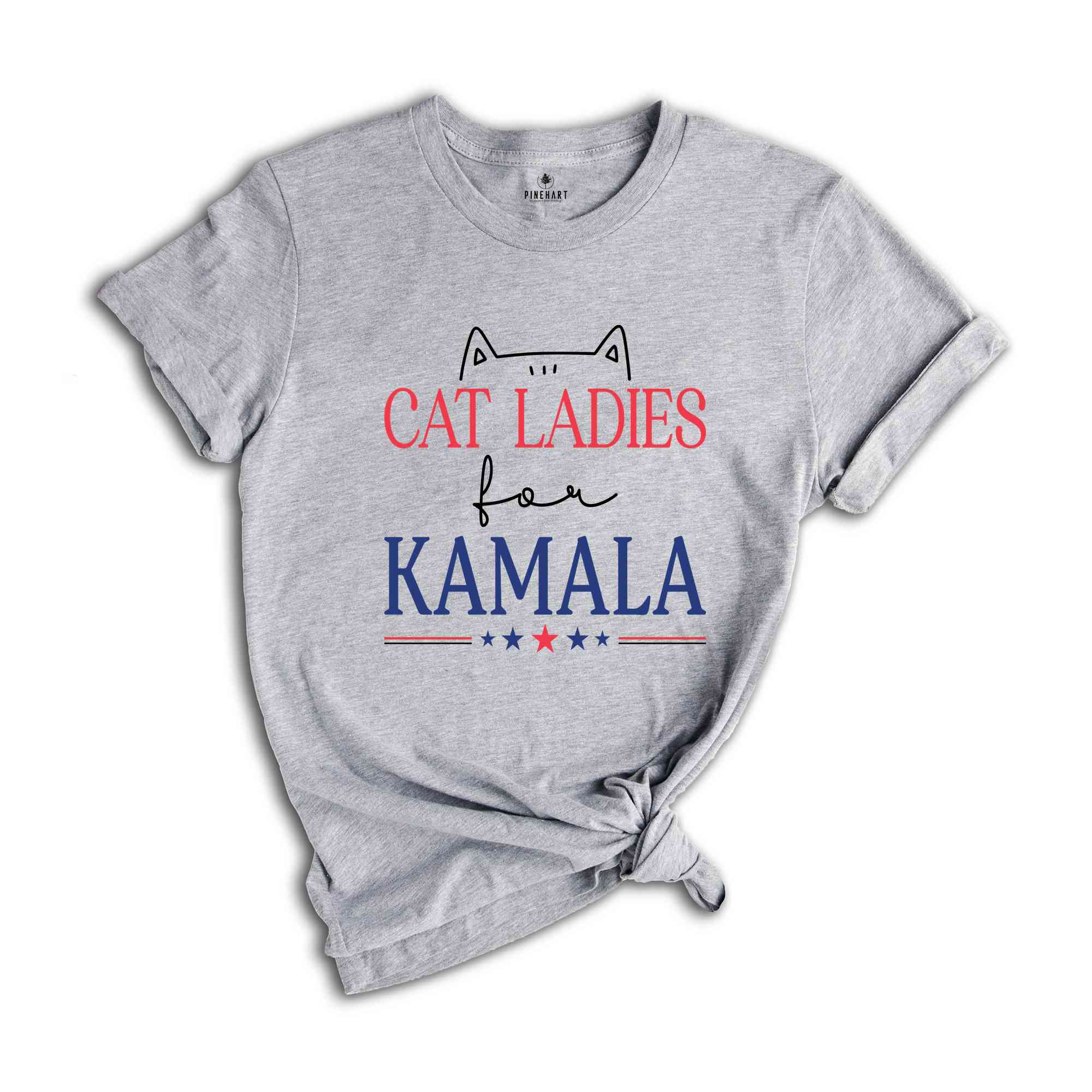 Cat Ladies For Kamala Shirt, Kamala Harris Shirt, Kamala 2024 Shirt, Cat Lover Shirt, Cat Shirt, Democrat Shirt, Cat Mom Shirt