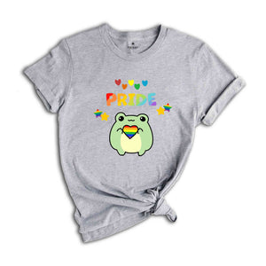 Adorable Lgbt Frog Shirt, Funny Frog Shirt, Gay Pride Shirt, Cottagecore Shirt, Cute Frog Shirt, Lgbt Pride Shirt