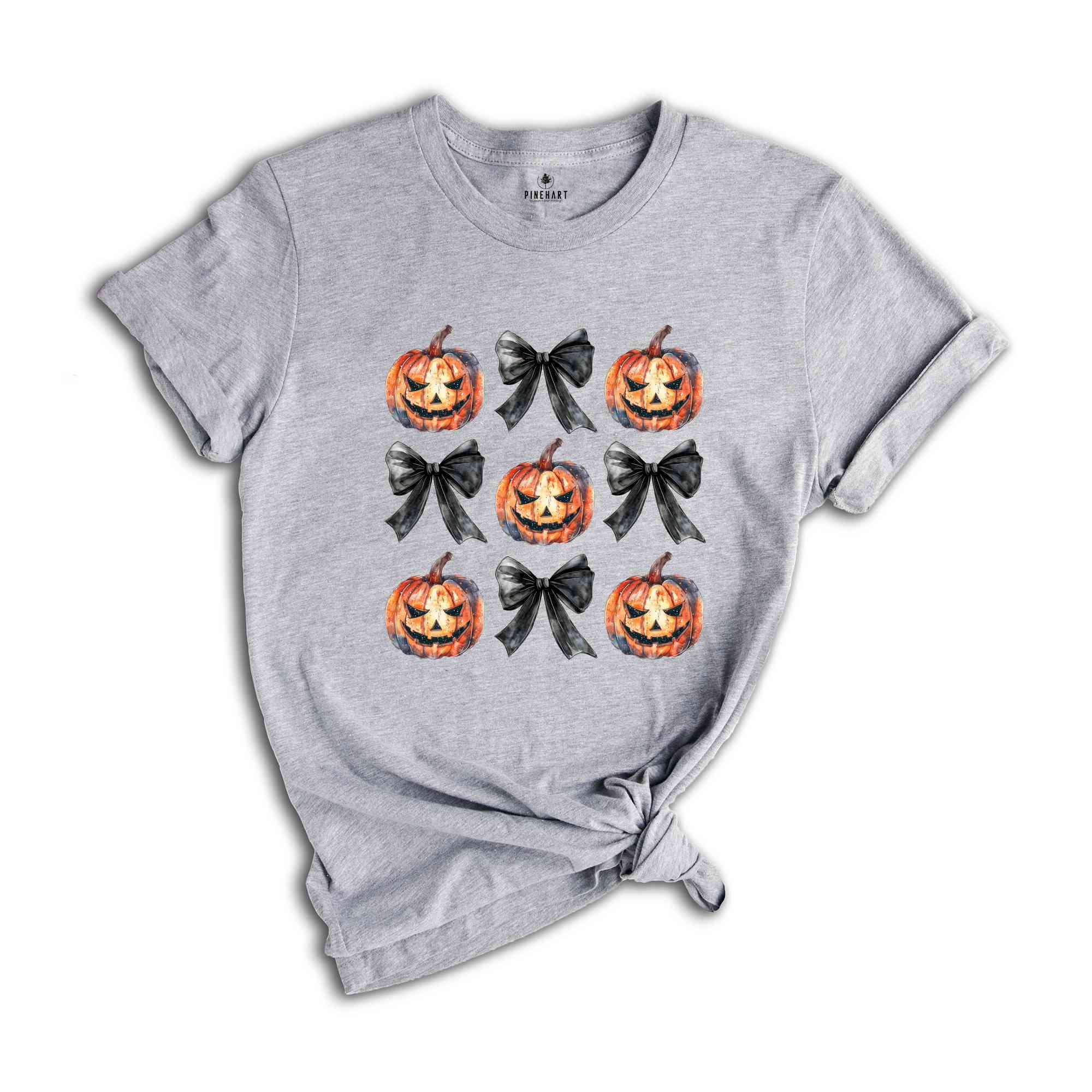 Halloween Coquette Shirt, Halloween Bow Shirt, Pumpkins And Bows Tee, Coquette Pumpkin Shirt, Halloween Gifts, Trick Or Treat Shirt