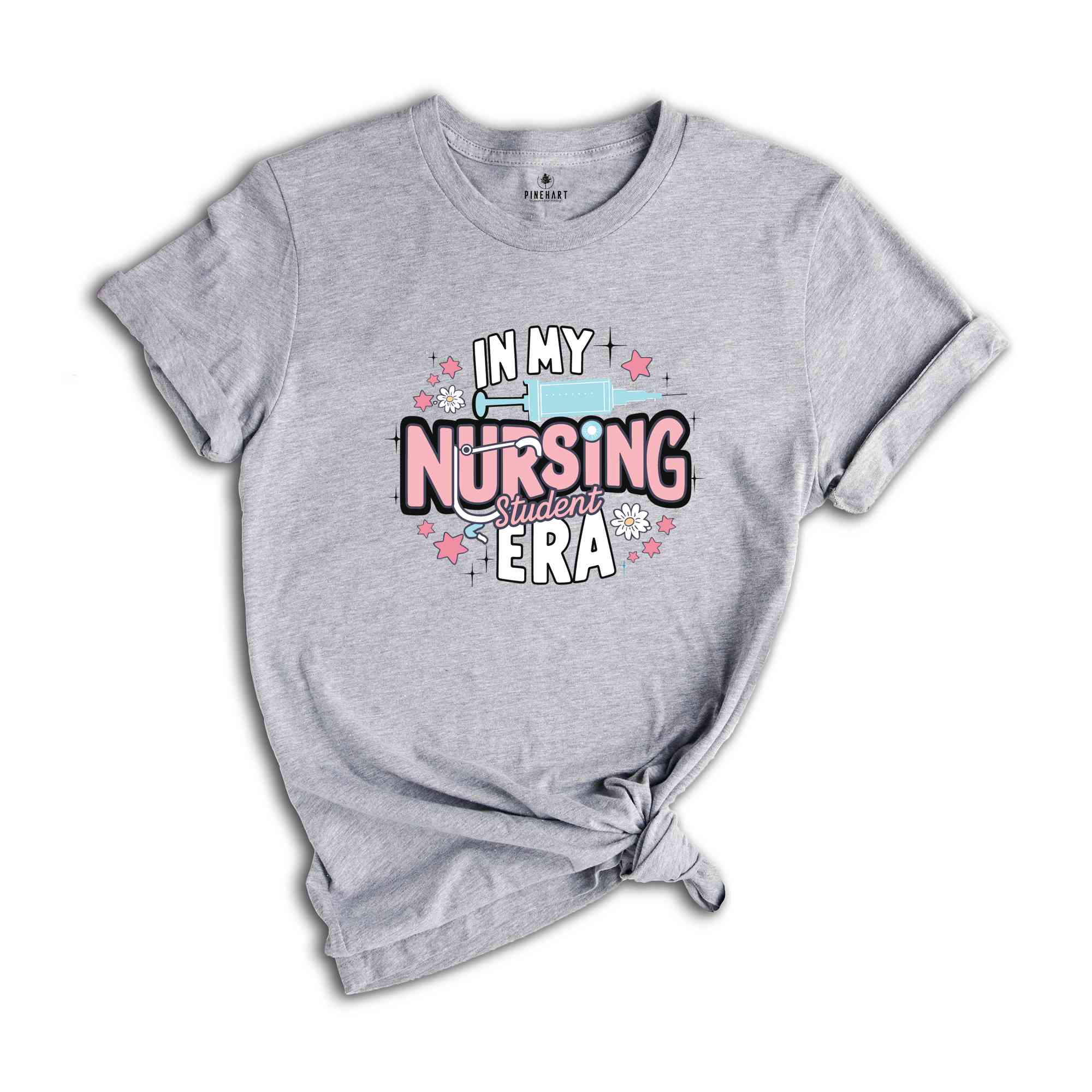 In My Nursing Student Era Shirt, Nurse T-shirt, Nursing Graduation Gift, Custom Nurse Shirt, Nursing School Tee, Gift For Nurse