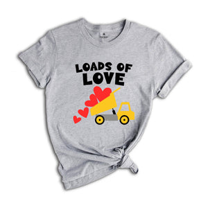 Loads Of Love T-shirt, Valentines Day Truck Shirt, Valentines Day Tee, Couple Matching Shirt, Valentines Day Gift