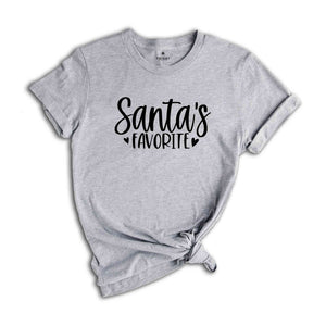 Santa's Favorite Shirt, Christmas Shirt, Christmas Gift, Xmas Party Tee, Santa Tee, Christmas Reunion, Holiday Gift