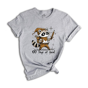 100 Days Of Feral Shirt, Raccoon Shirt, 100 Days Of School Shirt, 100 Days Shirt, Funny School Shirt, School Shirt, Feral Shirt