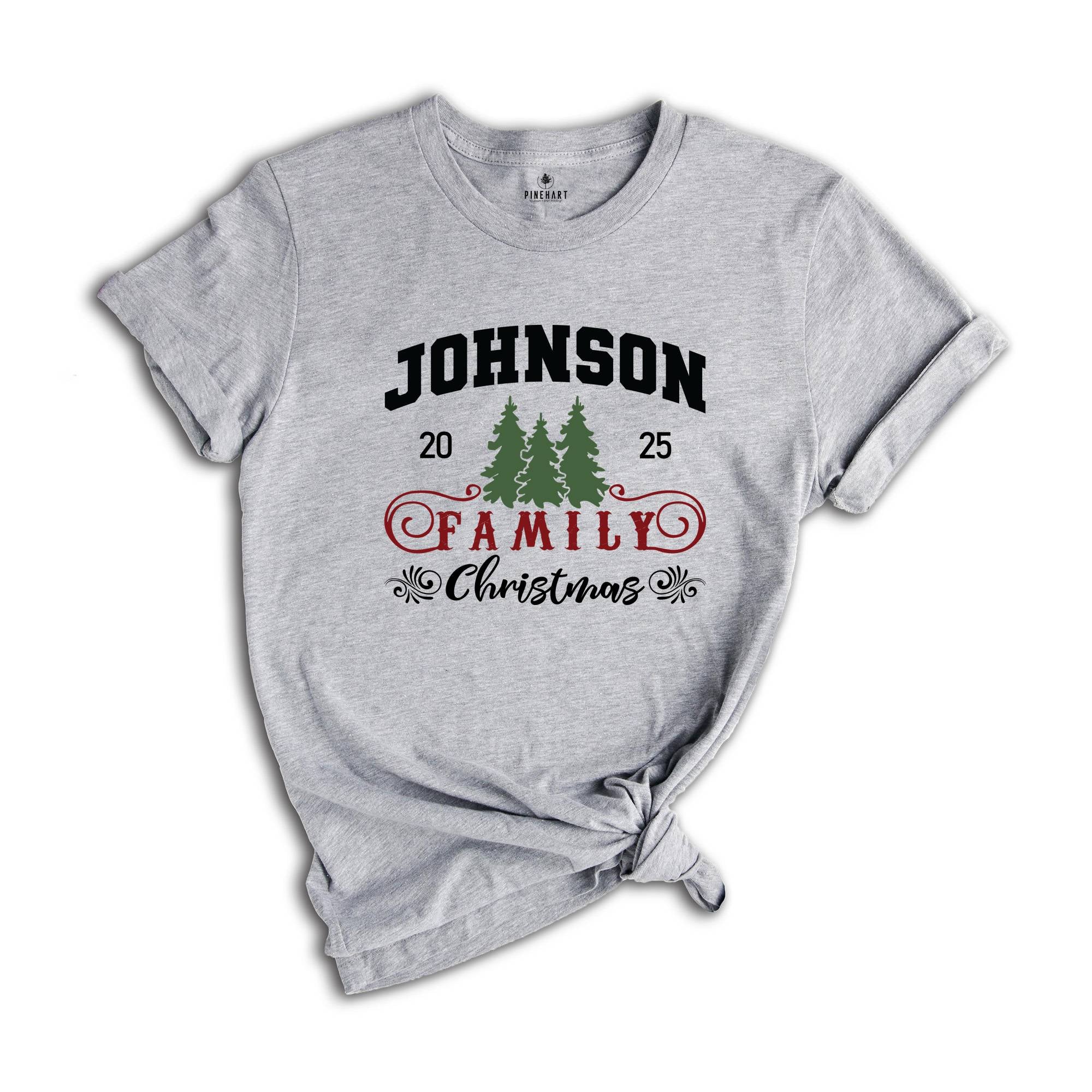 Custom Family Christmas Shirt, Matching Family Christmas Shirt, Personalized Family Name Christmas Shirt, Christmas Shirt, Family Shirt