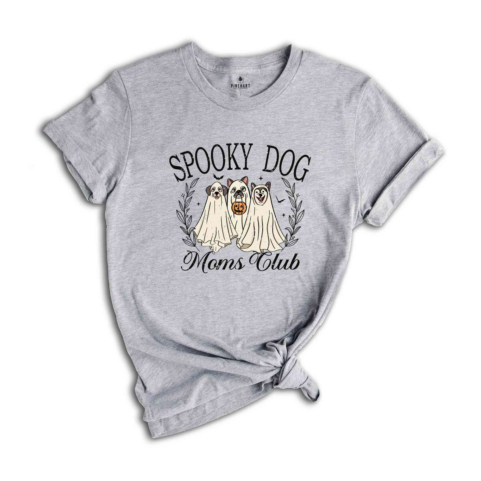 Spooky Dog Moms Club Shirt, Cute Halloween Shirt, Animal Lover Shirt, Dog Mom Shirt, Halloween Gift, Dog Ghost Shirt, Spooky Season Shirt