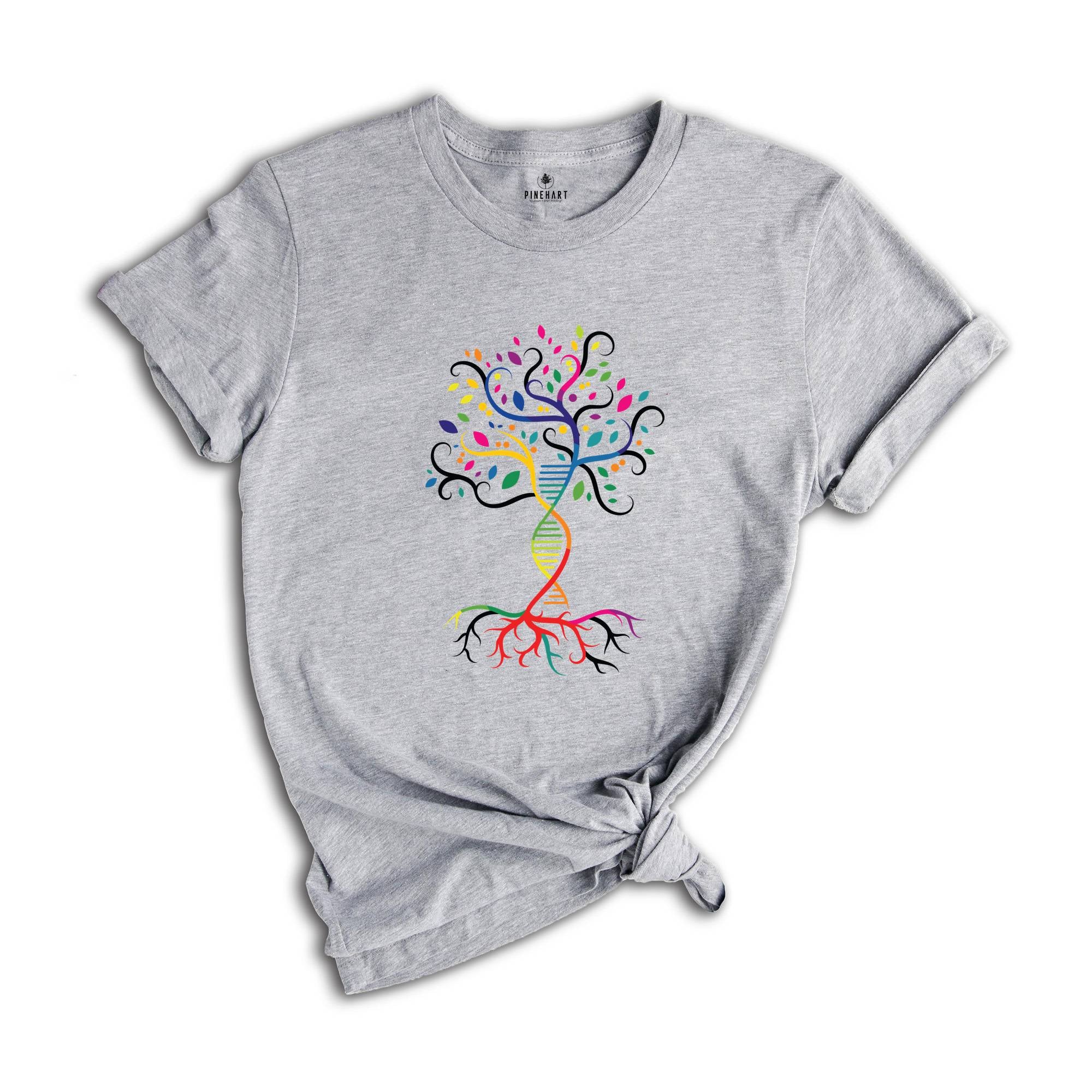 DNA Tree Of Life Shirt, Science Teacher Shirt, Science Month Gift, Biology Shirt, Science Gift, 100 Days Of School Shirt, Teacher Shirt