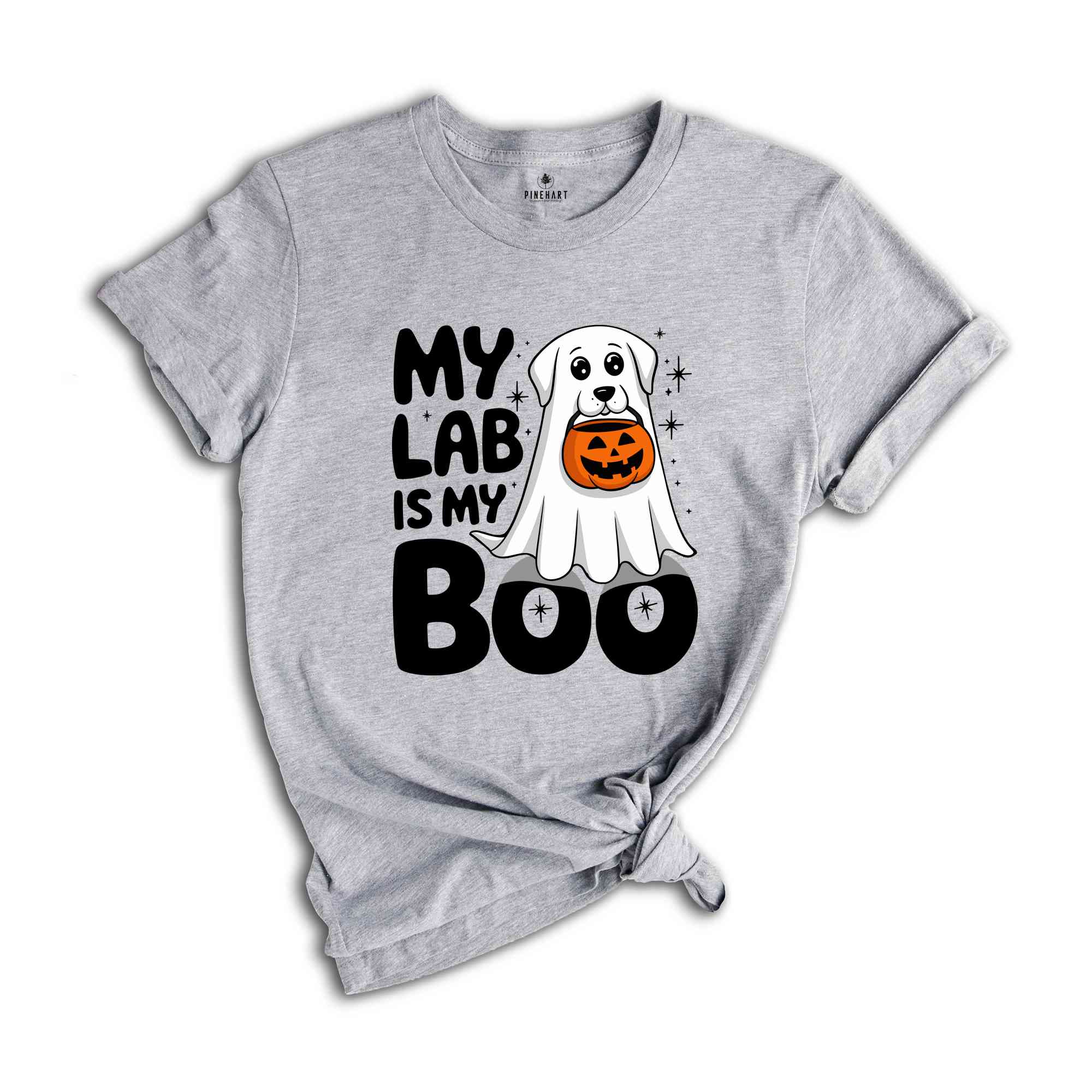 My Lab Is My Boo Shirt, Ghost Dog Halloween Tee, Lab Mom Shirt, Retro Halloween Shirt, Mama Gift for Dog Lover, Dog Mama Shirt