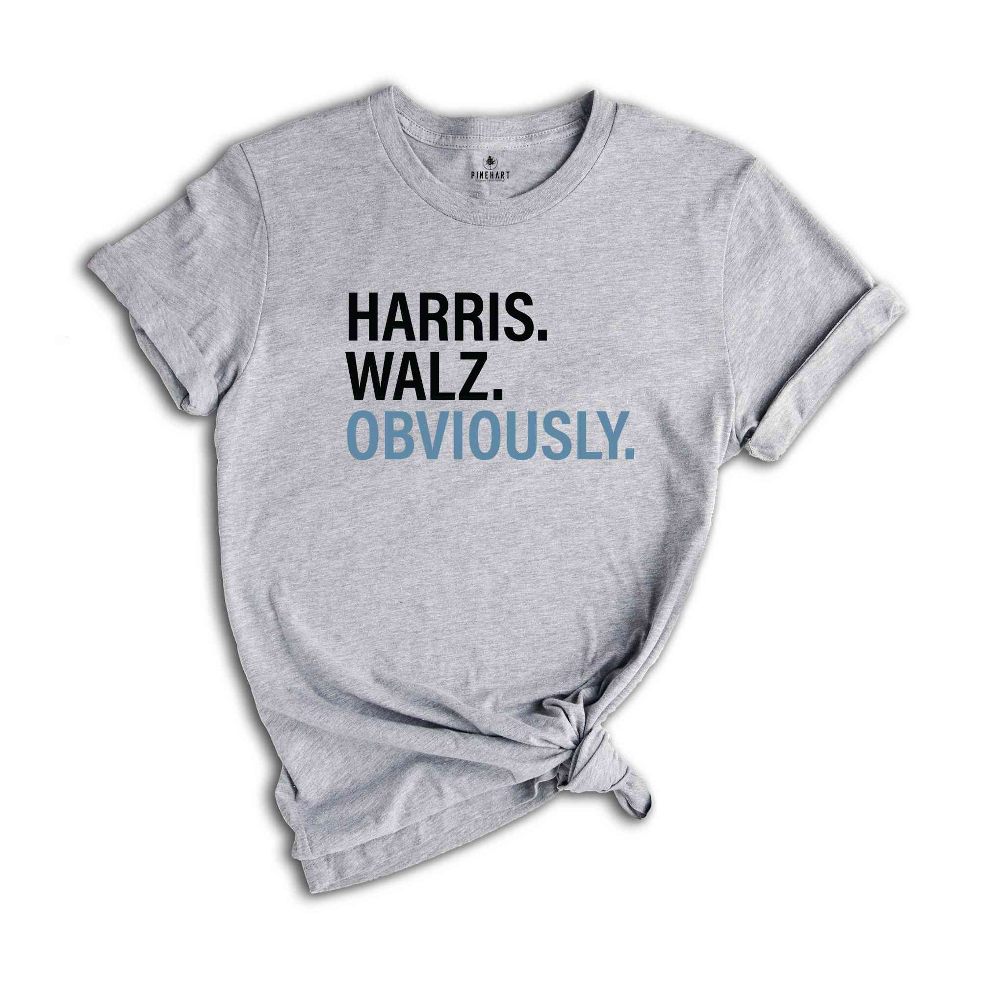 Harris Walz Obviously T-Shirt, Madam President Election 2024 Shirt, Democrat Vote Shirt, Kamala Walz Shirt