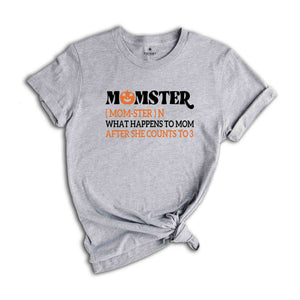 Momster T-Shirt, Halloween Mom Shirt, Halloween Tee, Halloween Day Gifts, Funny Halloween Shirt, Pumpkin Shirt, Spooky Shirt