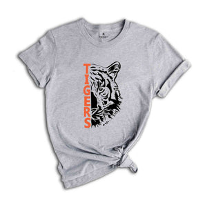 Tigers Mascot Shirt, School Spirit Tee, School Mascot T-Shirt, Tigers Team Gift, Tigers Football Tee, Tigers Fan Shirt