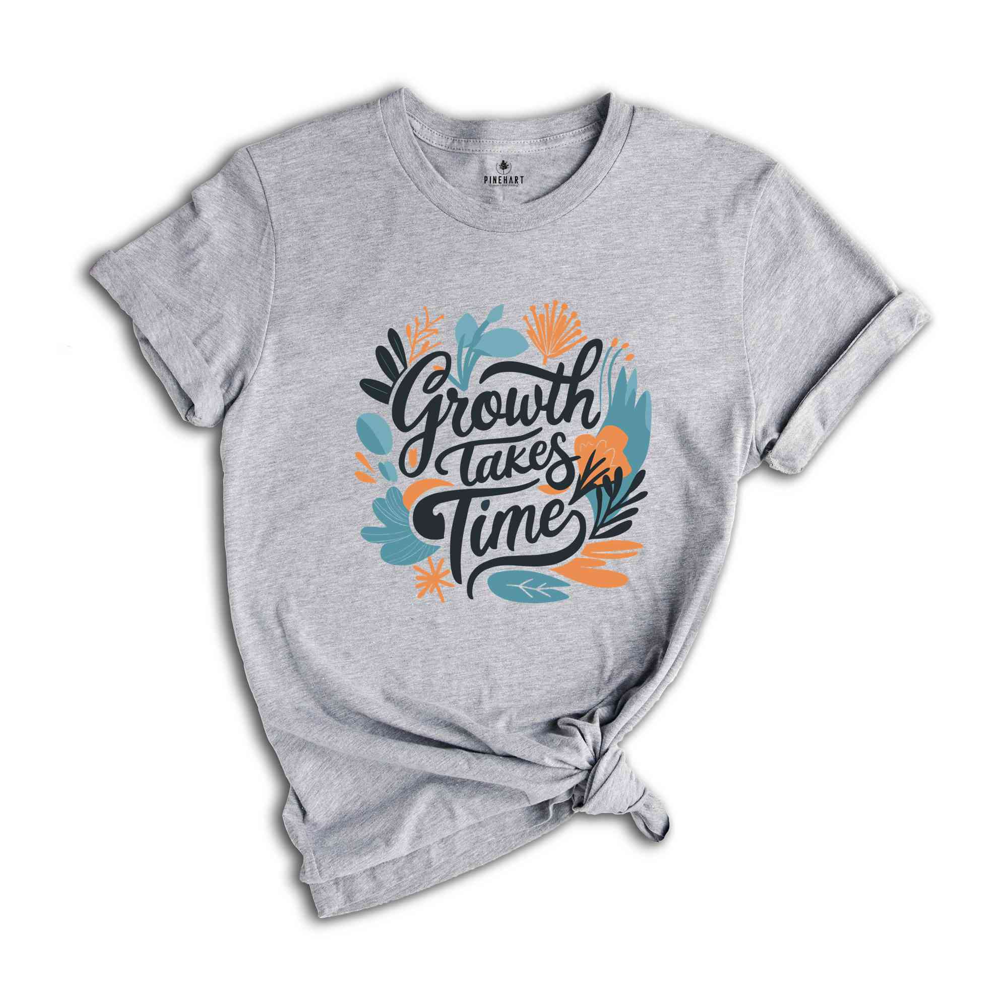 Growth Take Time Wildflower shirt, Wild Flowers Shirt, Floral Shirt, Flower Shirt, Bohemian Style Shirt, Inspirational Motivational Shirt