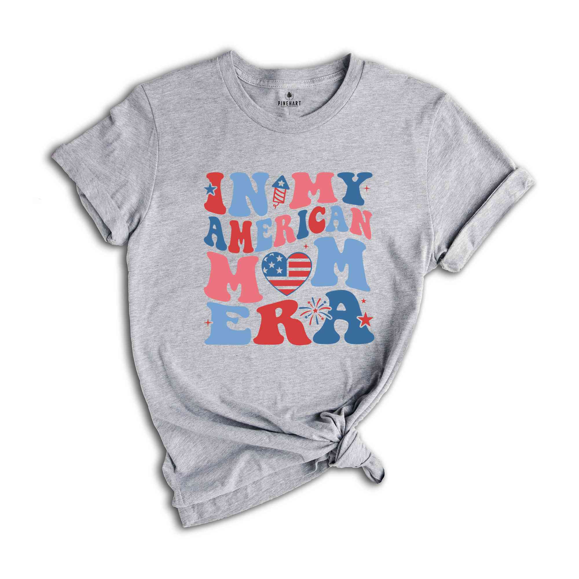 In My American Mom Era Shirt, Fourth Of July Shirt, Independence Day Shirt, July 4th Shirt, USA Shirt, Patriotic Shirt, Red White Blue Shirt