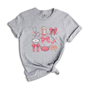 Cute Dentist T-Shirt, Dentist Pink Bow Coquette Shirt, Dental Life, Dental Gifts, Dental Hygiene Tee, Gifts for Dentists