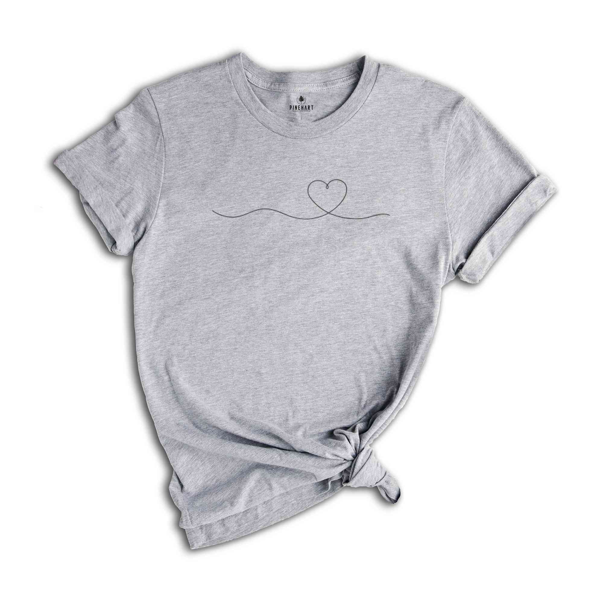 Cute Heart Pocket Tees, Valentines Gifts, Valentines Day T-Shirt, Pocket Heart Shirts, Shirts for Women, Heart Graphic Tees, Girlfriend Gift