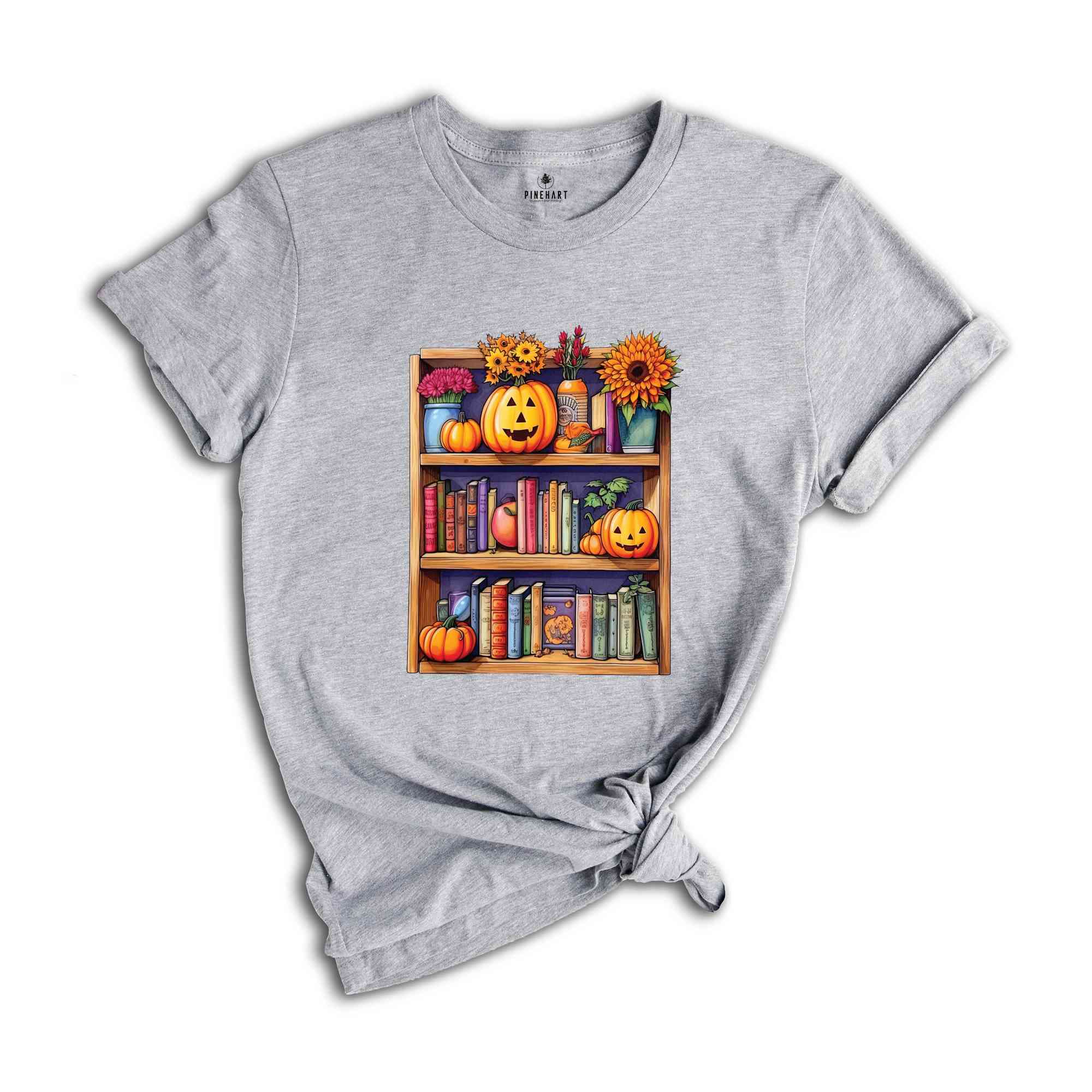 Halloween Library Shirt, Halloween Bookish Shirt, Halloween Bookshelf Shirt, Book Lover Halloween Shirt, Retro halloween Shirt, Book Shirt