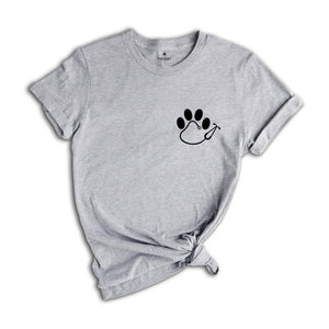 Pocket Vet Tech Shirt, Paw Prints Shirt, Veterinary Technician Gift Tee, Vet Graduation Gift, Vet Tech Week Shirt, Veterinarian Gift