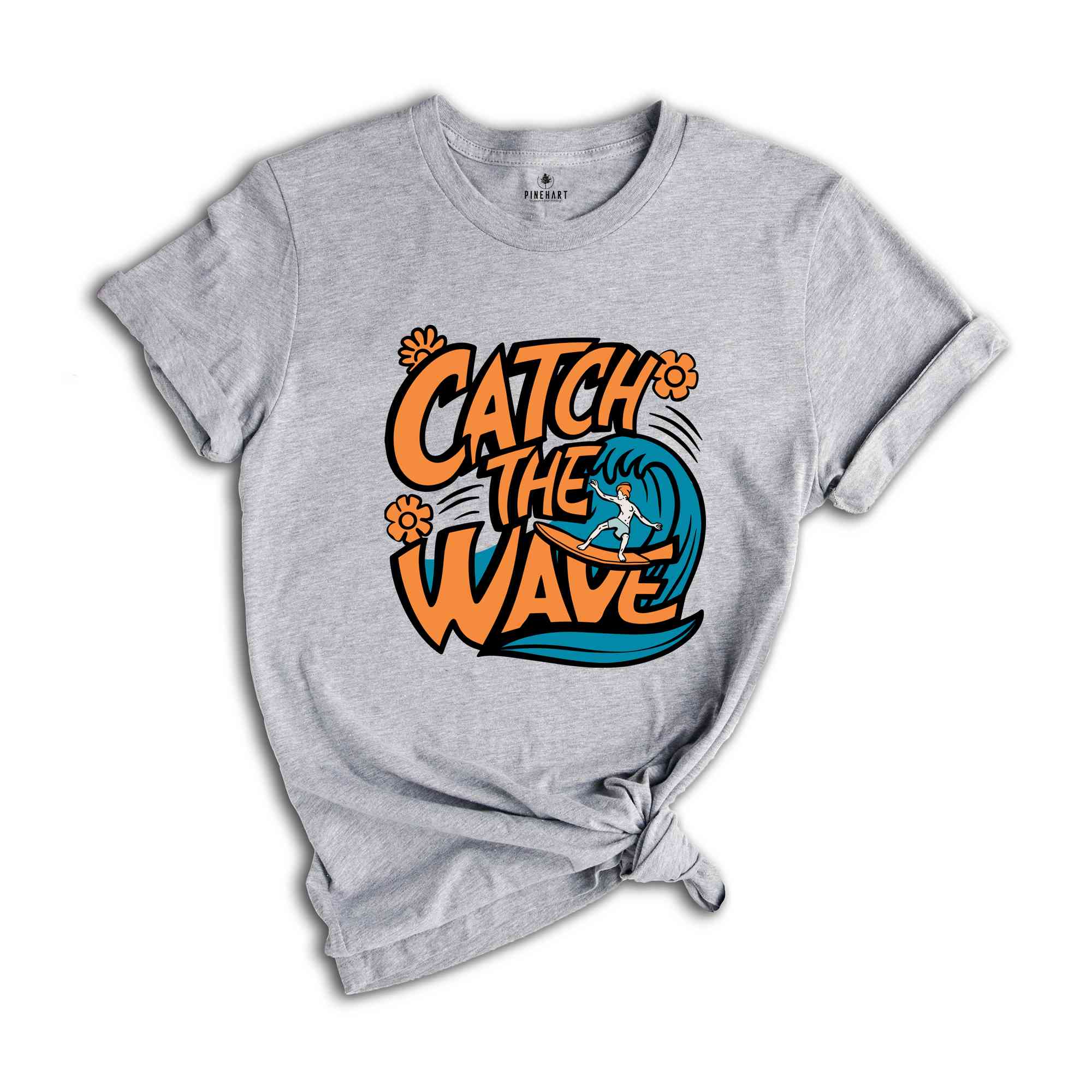 Catch The Waves Shirt, Retro Summer Shirt, Beach Surfing Shirt, Surfer Gift, Beach Lover Shirt, Vintage Summer Shirt, Beach Shirt