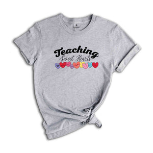 Teaching Sweethearts Shirt, Teacher Shirt, Teachers Love Shirt, Hearts Shirt, Teacher Valentine\'s Gift, Teaching Sweethearts Teacher Shirt