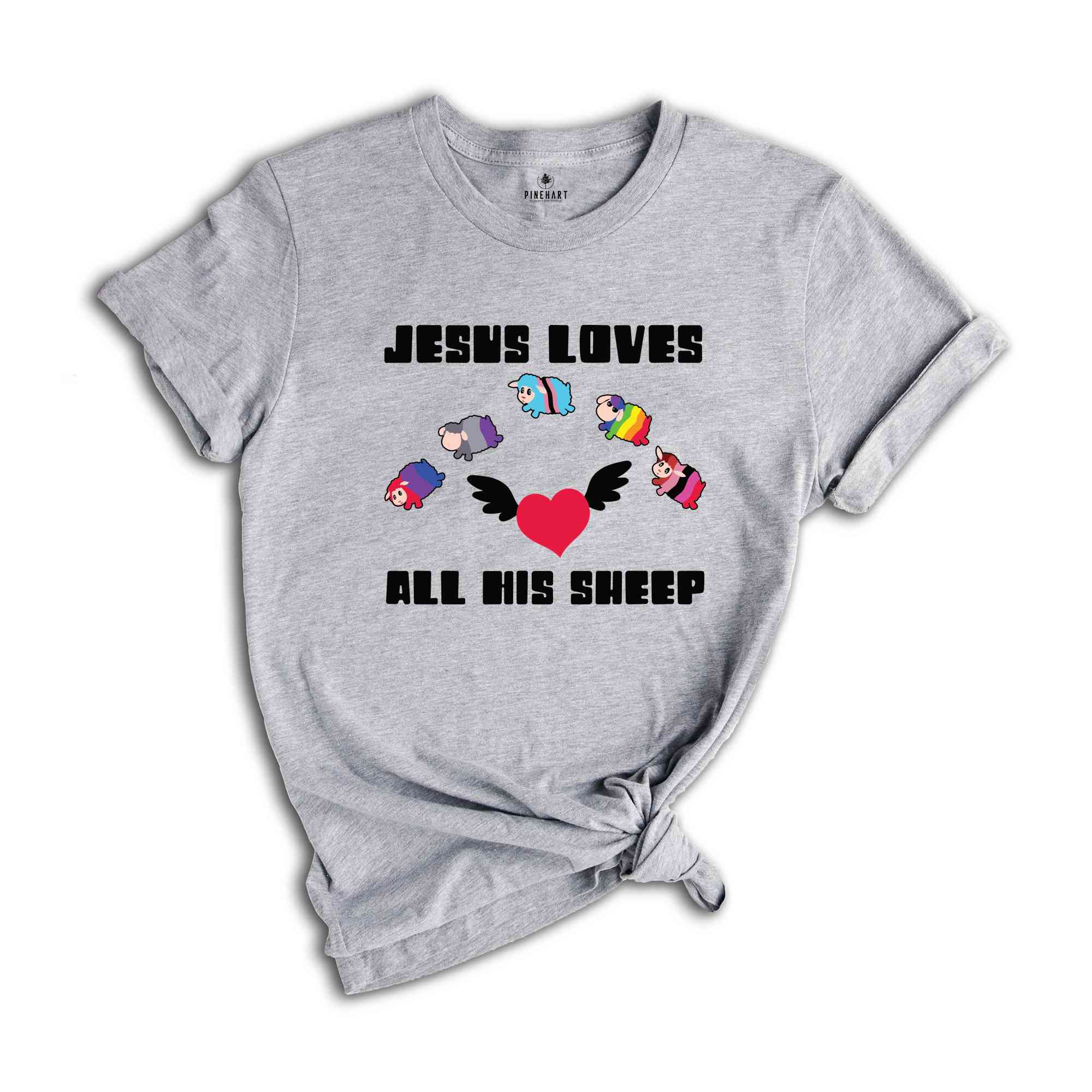 Jesus Loves All His Sheep Shirt, Gay Pride Shirt, Rainbow Shirt, Equality Shirt, Religious Shirt, Faith Shirt, Jesus Shirt, Pride Gift