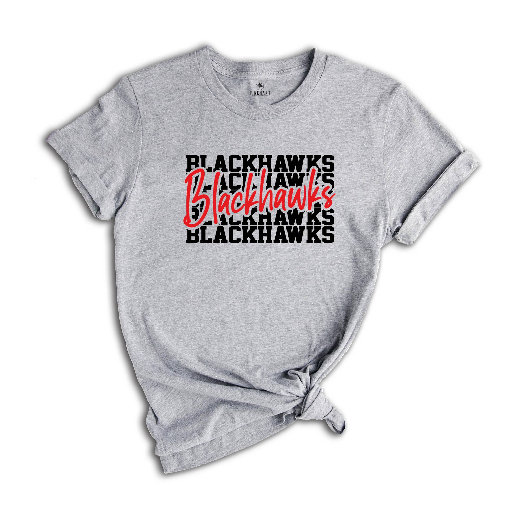 Team Mascot Shirt, Blackhawks Team Shirt, Blackhawks Team Spirit Shirt,Blackhawks Fan Shirt,Blackhawks School Shirt,Blackhawks School Spirit