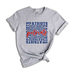 Team Mascot Shirt, Patriots Team Shirt, Patriots Team Spirit Shirt, Patriots Fan Shirt, Patriots School Shirt, Patriots School Spirit