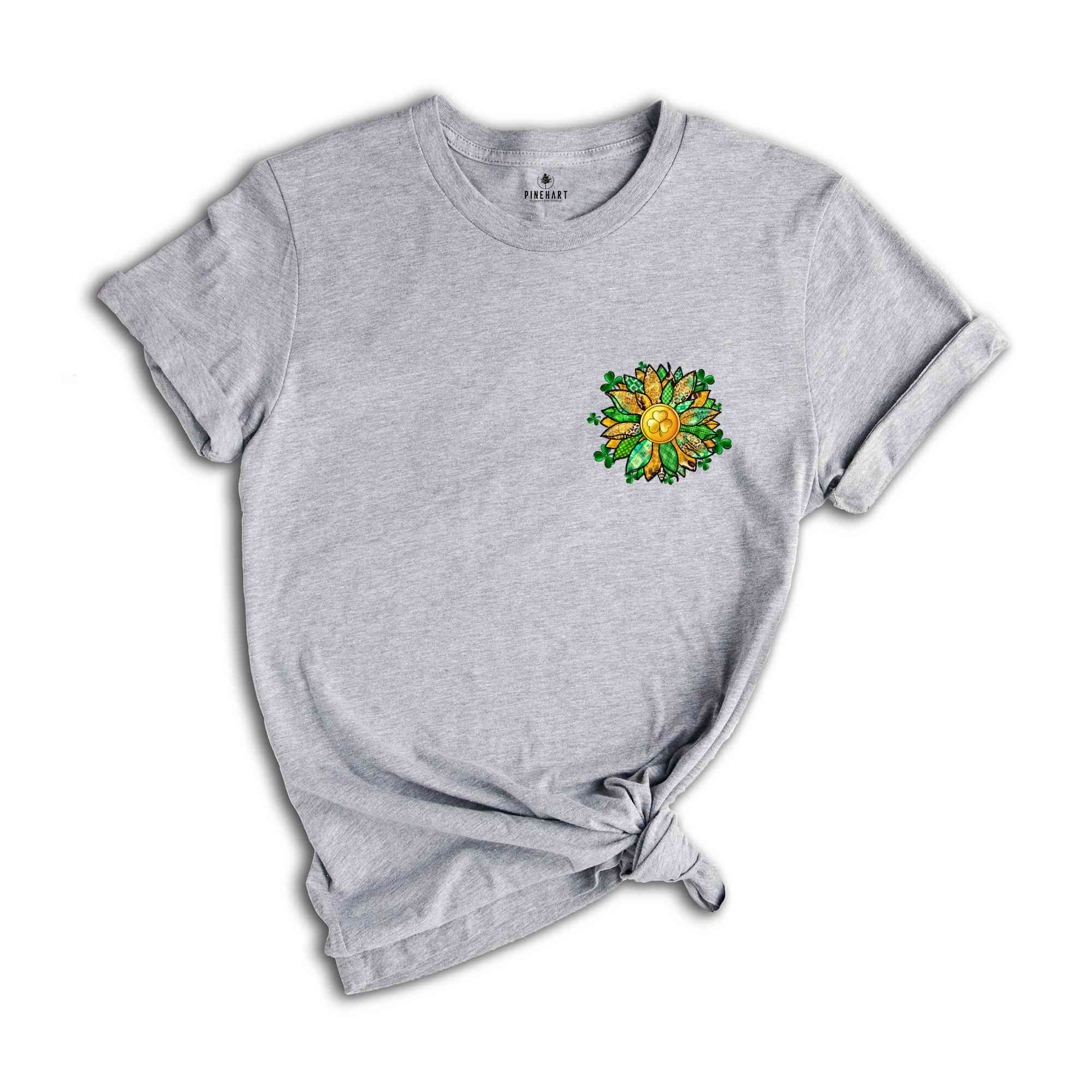 Shamrock Sunflower T-Shirt, Saint Patrick's Day T-Shirt, Funny Saint Patrick's Day Shirt, Shamrock Shirt, Sunflower Shirt